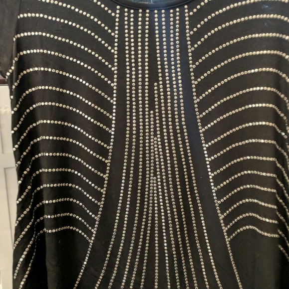 High Low Glitter Sparkle Flowy Tunic Top - Picture 2 of 5